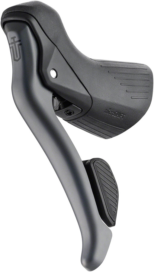 microSHIFT Sword Left Drop Bar Brake Lever with Intergrated Dropper Remote - Gray, Version B
