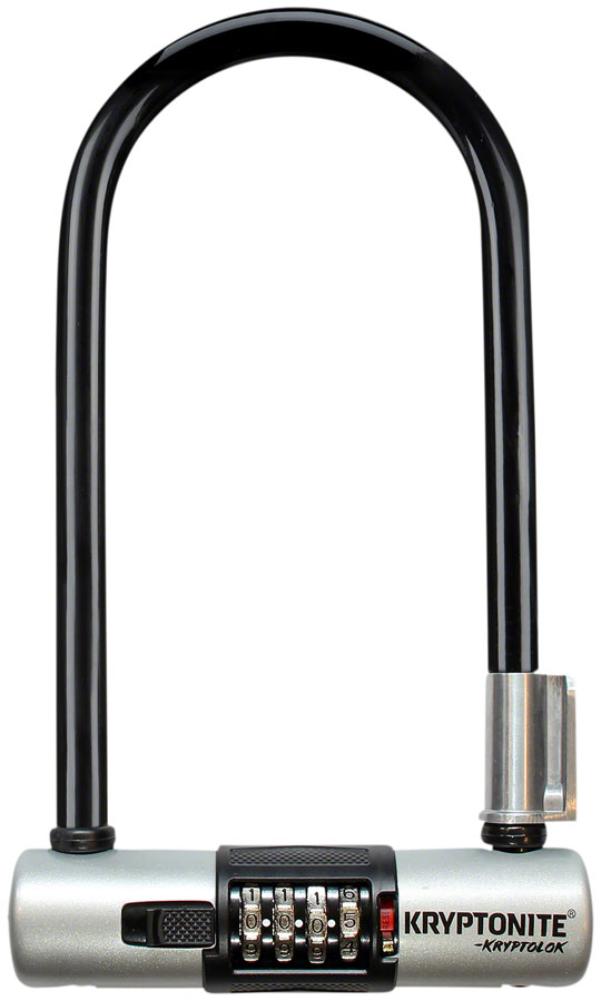 Kryptonite KryptoLok U-Lock - 4 x 9", 4-Digit Combination, Black, Includes bracket