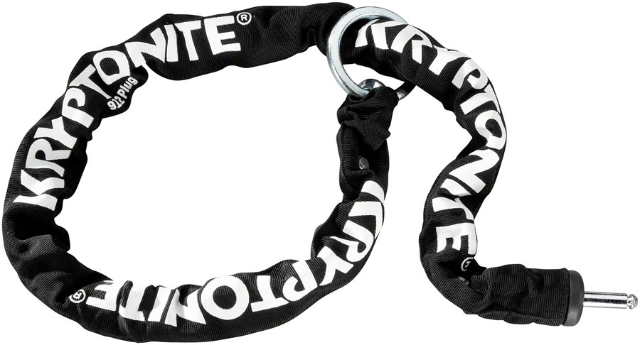 Kryptonite 912 Plug-In Chain Lock - For Ring Lock, 9mm, 120cm Length, Black