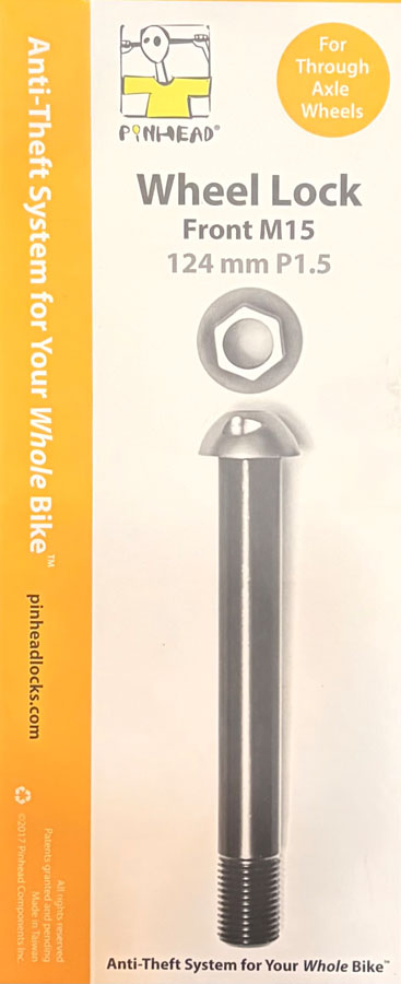 Pinhead Thru-Axle Wheel Lock Front - M15 x 124 x P1.5