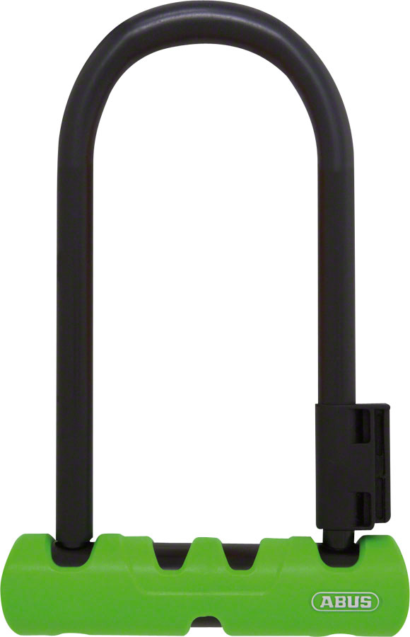 Abus Ultra 410 U-Lock - 3.9 x 7", Keyed, Black/Green, Includes bracket