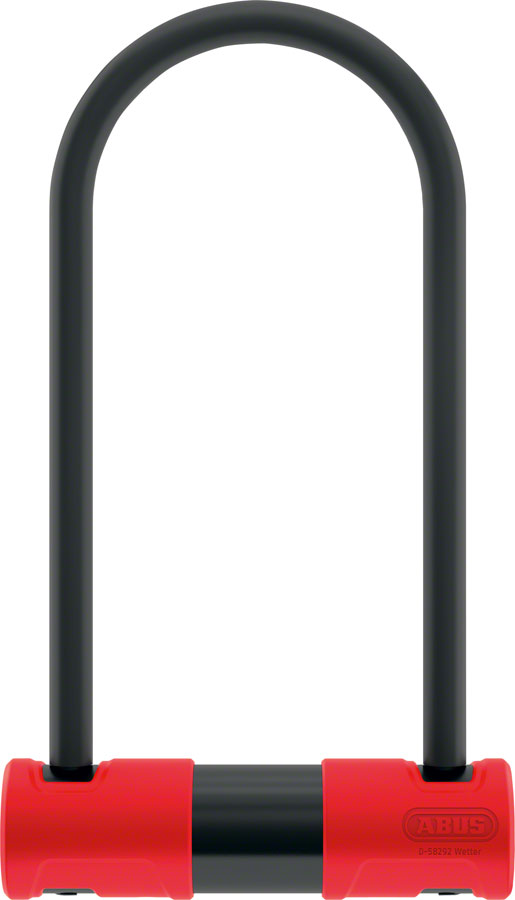 Abus 440A Alarm U-Lock - 4.2 x 9", Keyed, Black/Red, Includes bracket