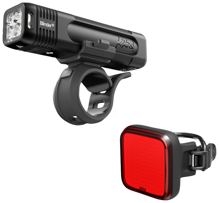 Knog Blinder 1000 Headlight/ Blinder Square Headlight/Taillight Set
