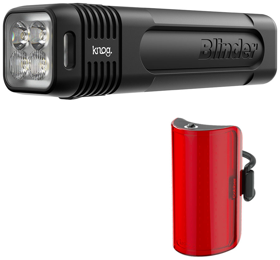 Knog Blinder 900/Mid Cobber Headlight/Taillight Set