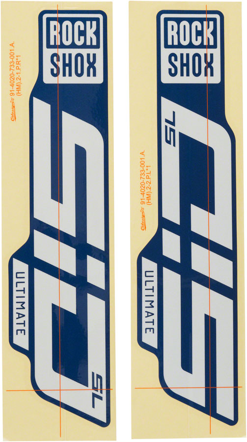RockShox Fork Decal Kit - SID SL Ultimate, 27.5"/29"