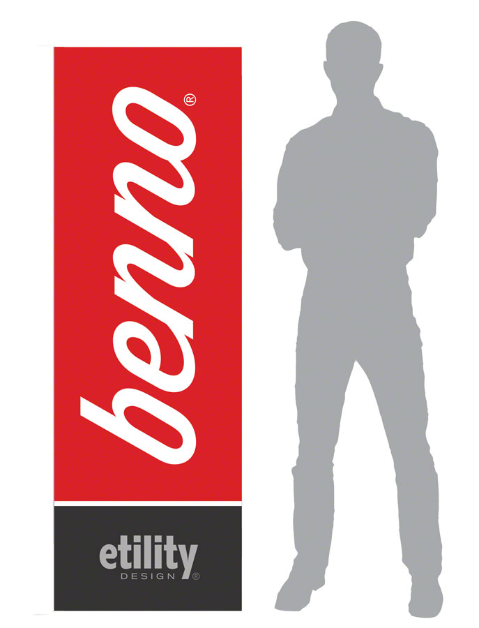 Benno Logo Banner with X-Stand - 60 x 180cm