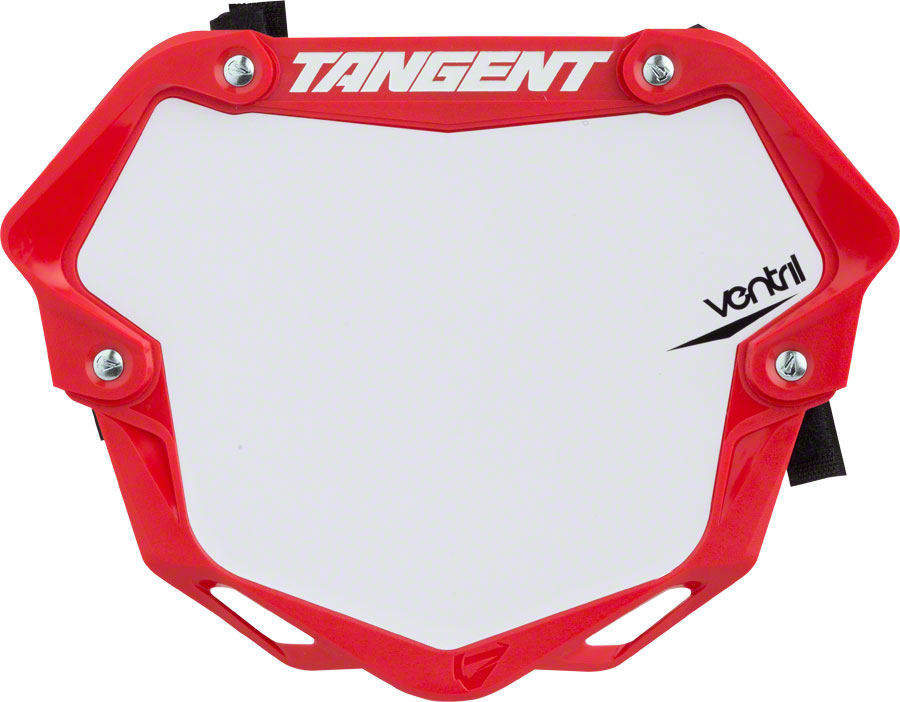 Tangent Pro Ventril 3D Number Plate - Red/White