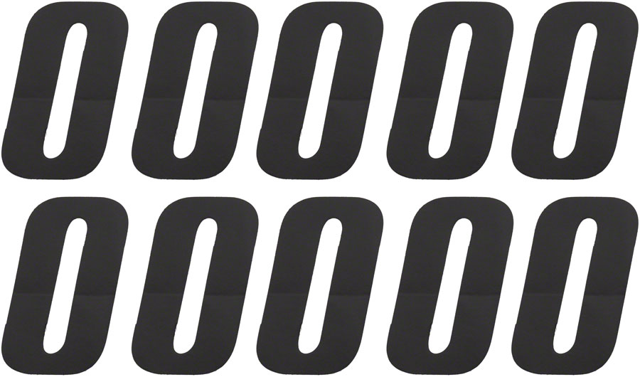 Tangent # 0 Side Plate Numbers - 10/Pack, Black