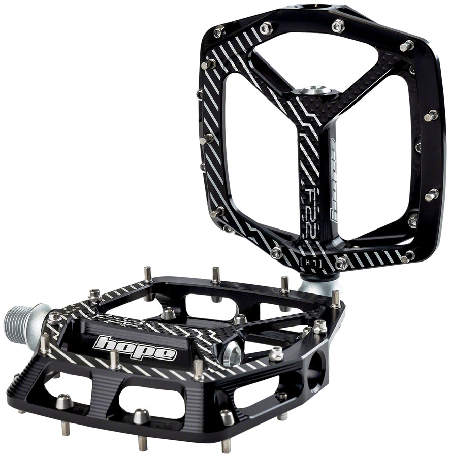 Hope F22 Pedals - Platform, Aluminum, 9/16", Black