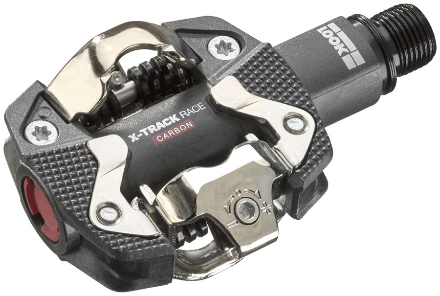 LOOK X-TRACK RACE CARBON Pedals - Dual Sided Clipless, Carbon, 9/16", Black