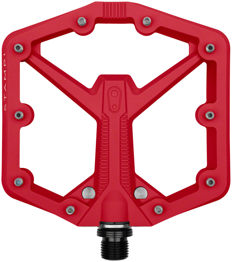 Crankbrothers Stamp 1 Gen 2 Pedals - Platform, Composite, 9/16", Red, Large