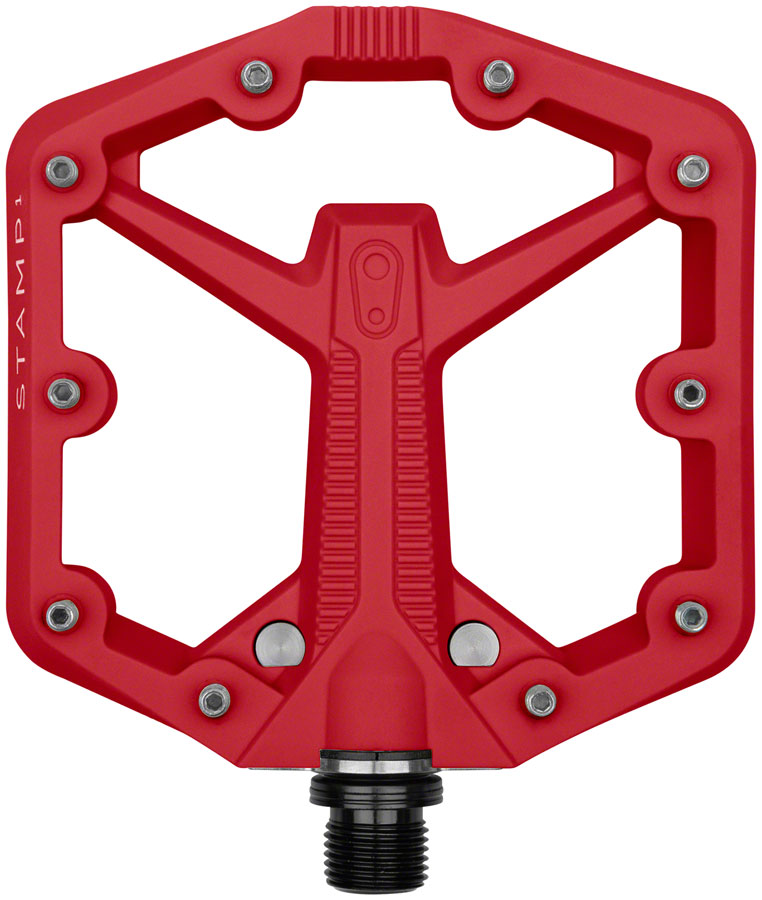 Crankbrothers Stamp 1 Gen 2 Pedals - Platform, Composite, 9/16", Red, Small