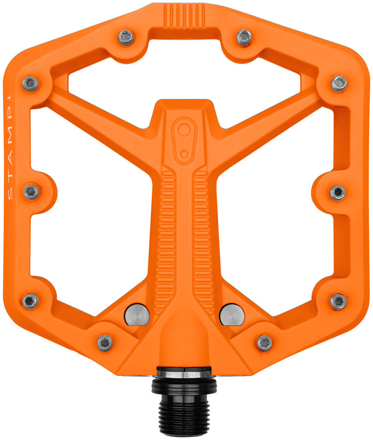Crankbrothers Stamp 1 Gen 2 Pedals - Platform, Composite, 9/16", Orange, Small
