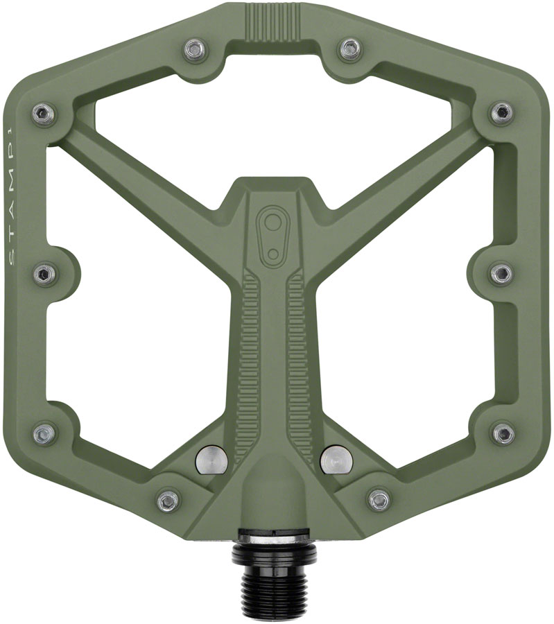 Crankbrothers Stamp 1 Gen 2 Pedals - Platform, Composite, 9/16", Green, Large