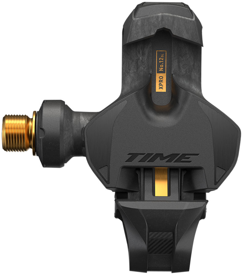 Time XPRO 12SL Pedals - Single Sided Clipless, Carbon, 9/16", Carbon/Gold, QF 51, C1