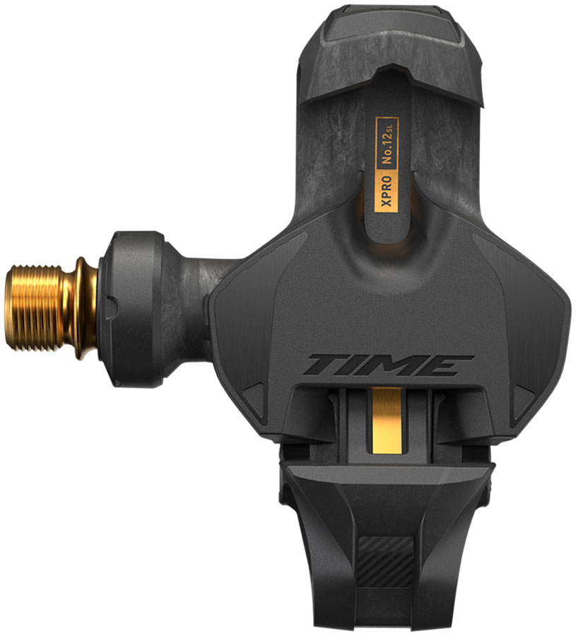 Time XPRO 12SL Pedals - Single Sided Clipless, Carbon, 9/16", Carbon/Gold, QF 53, C1