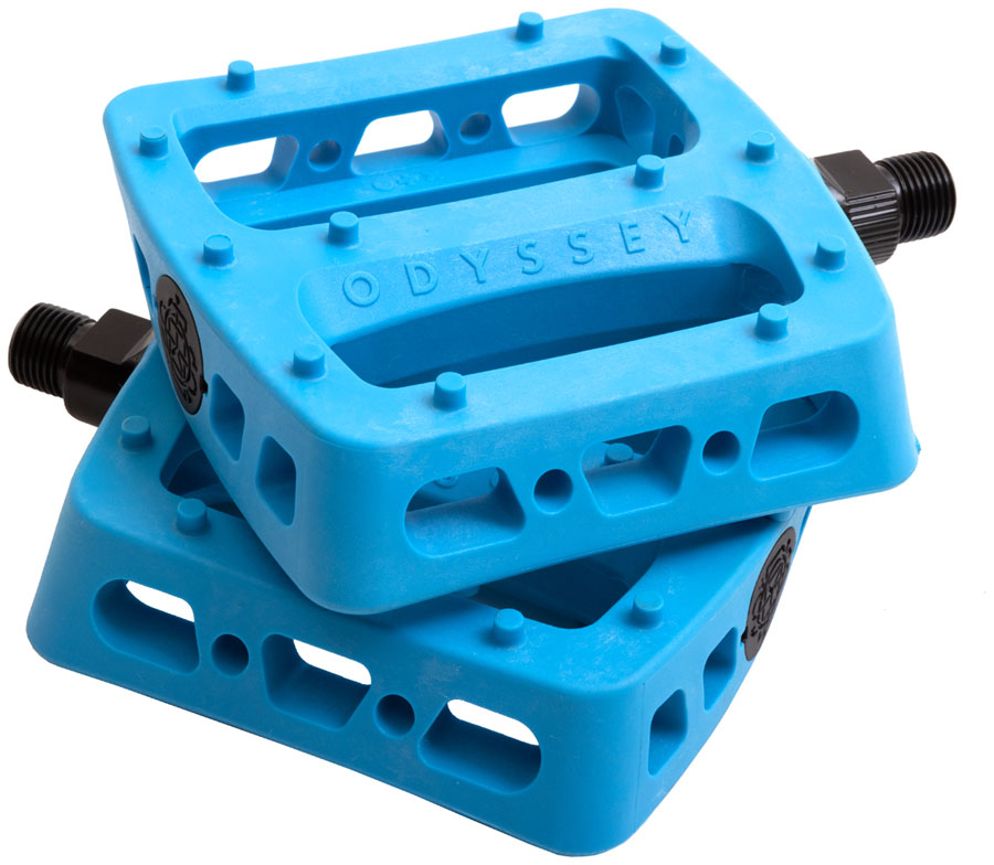 Odyssey Twisted Pro PC Pedals - Platform, Composite/Plastic, 9/16", Ocean Blue