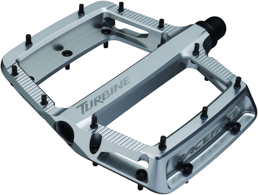 RaceFace Turbine Pedals - Platform, Aluminum, 9/16", Silver