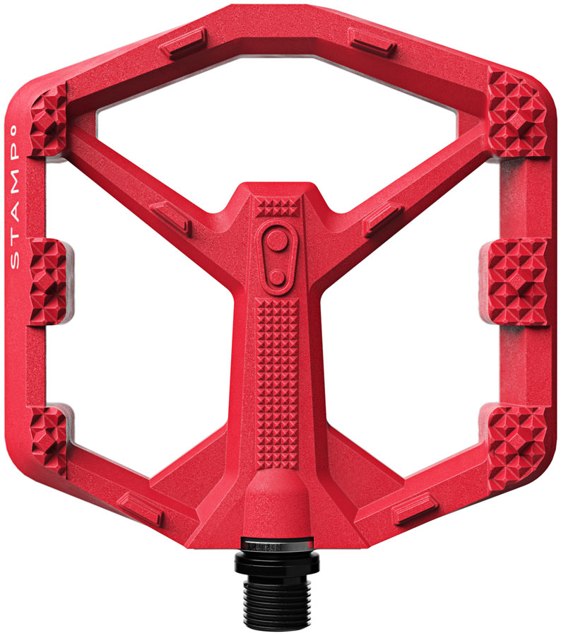 Crankbrothers Stamp 0 Pedals - Platform, Composite, 9/16", Bright Red, Large