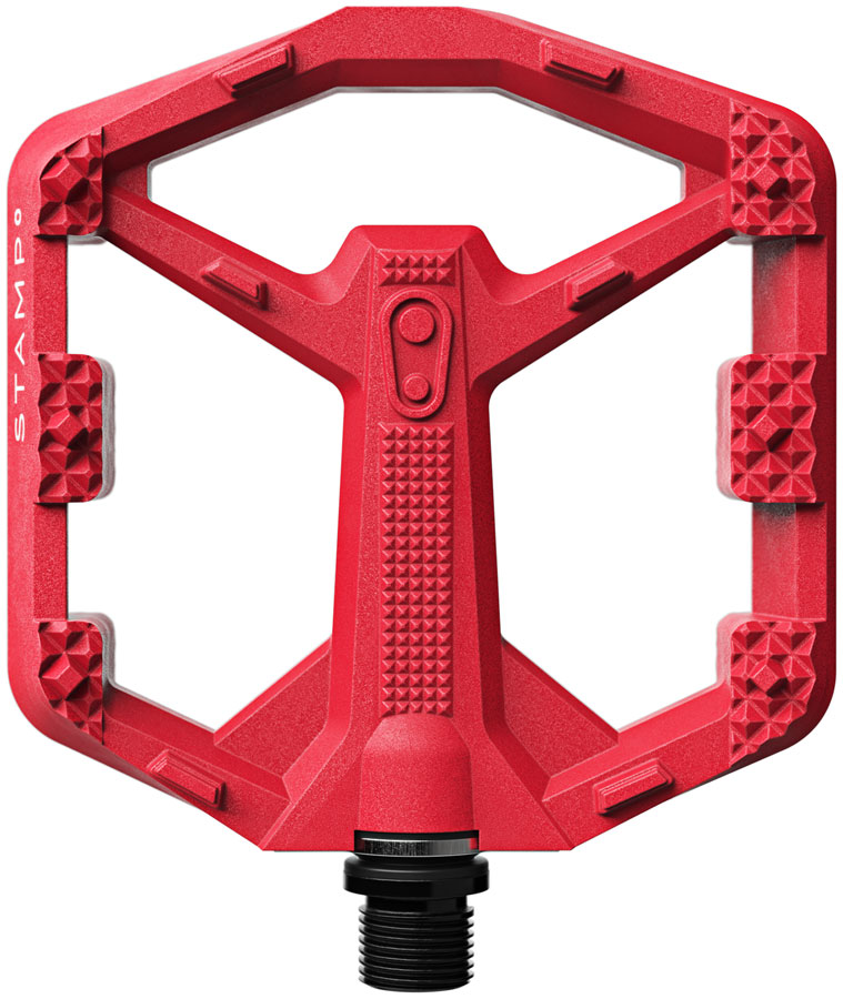 Crankbrothers Stamp 0 Pedals - Platform, Composite, 9/16", Bright Red, Small