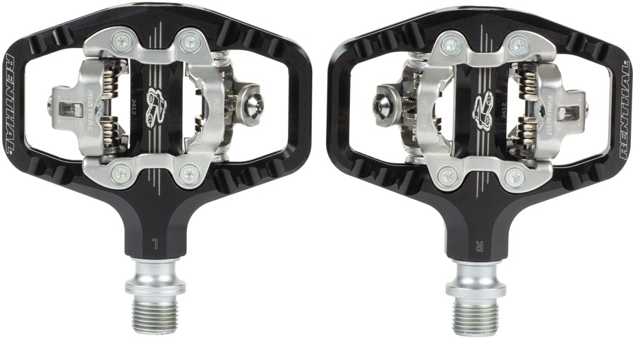 Renthal Revo-TRC Pedals - Dual Sided Clipless with Platform, Alloy, 9/16", Black, Shimano SPD