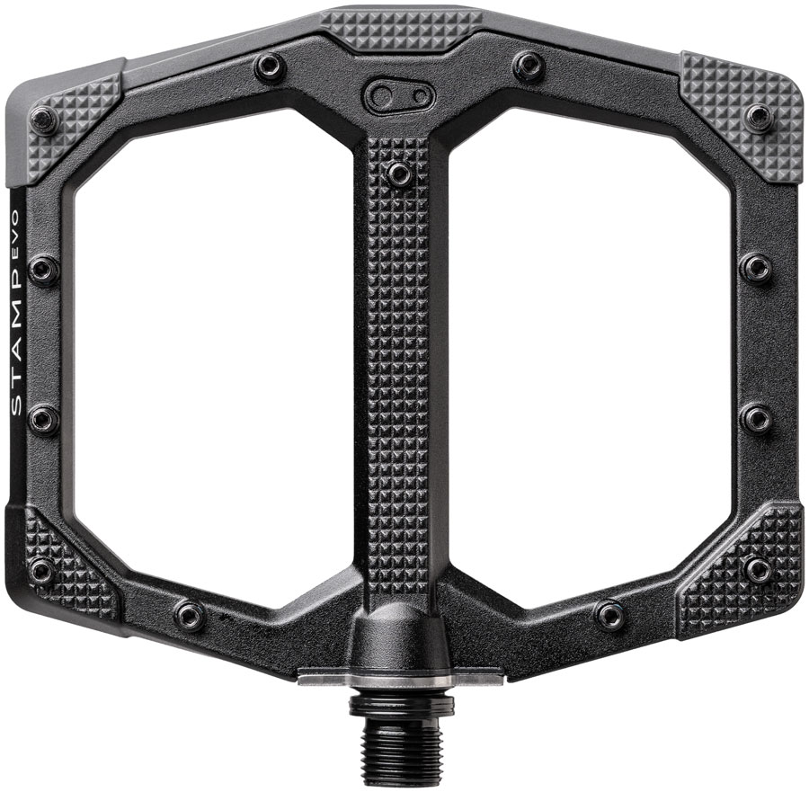 Crankbrothers Stamp Evo Pedals - Platform, Aluminum, 9/16", Black, Large