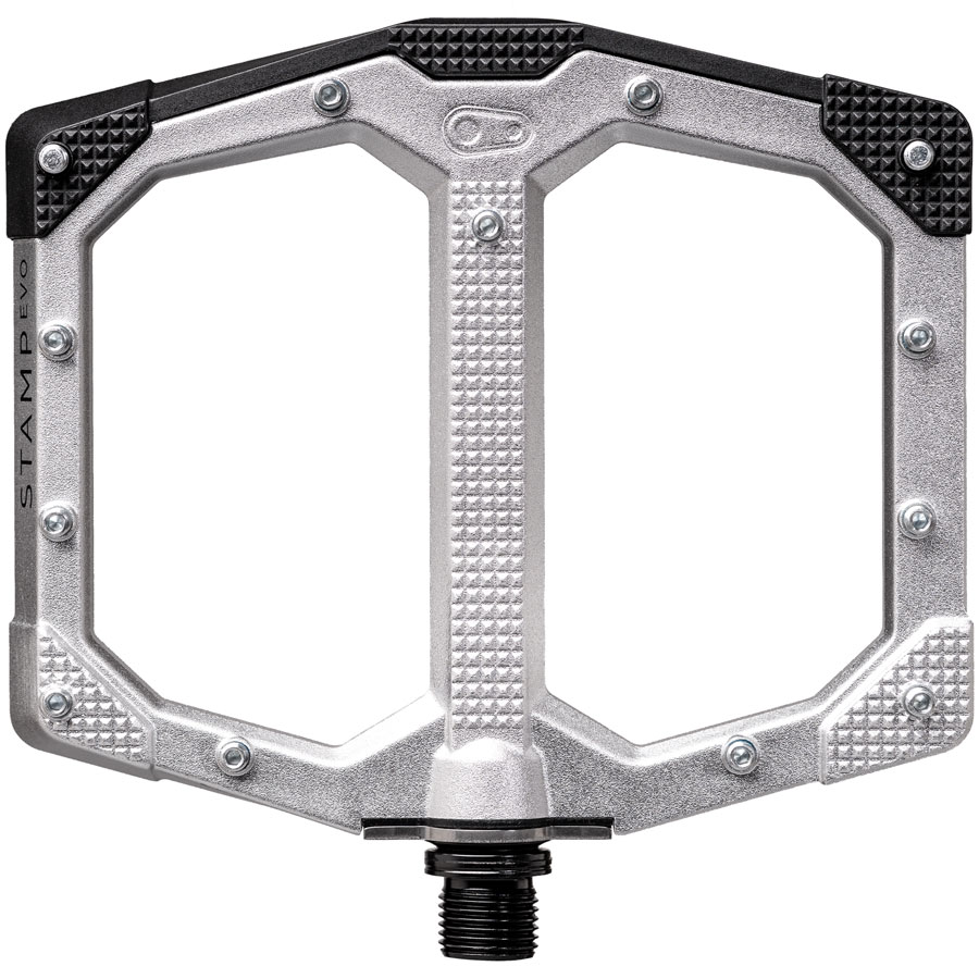 Crankbrothers Stamp Evo Pedals - Platform, Aluminum, 9/16", Silver, Large