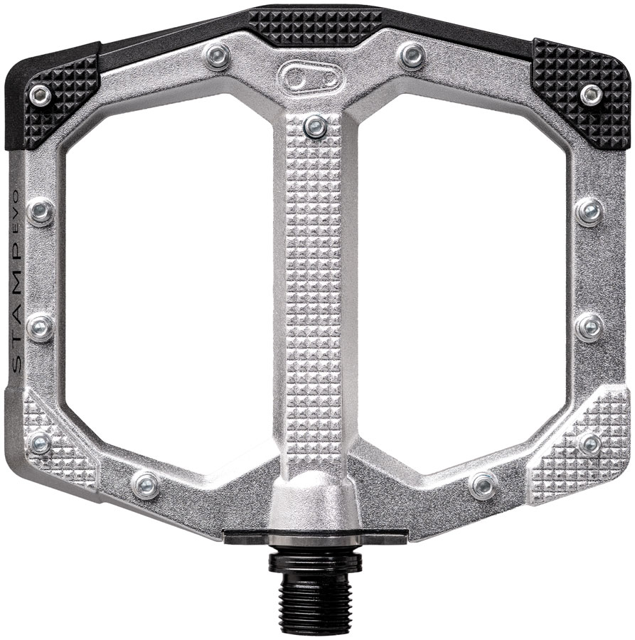 Crankbrothers Stamp Evo Pedals - Platform, Aluminum, 9/16", Silver, Small