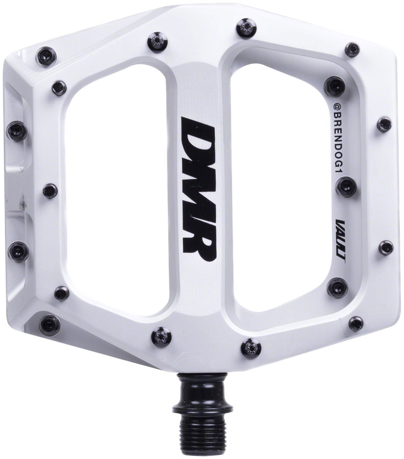 DMR Vault Pedals - Platform, Aluminum, 9/16", White, Brendog Edition