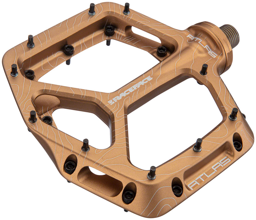 RaceFace Atlas Pedals - Platform, Aluminum, 9/16", Kashmoney Gold