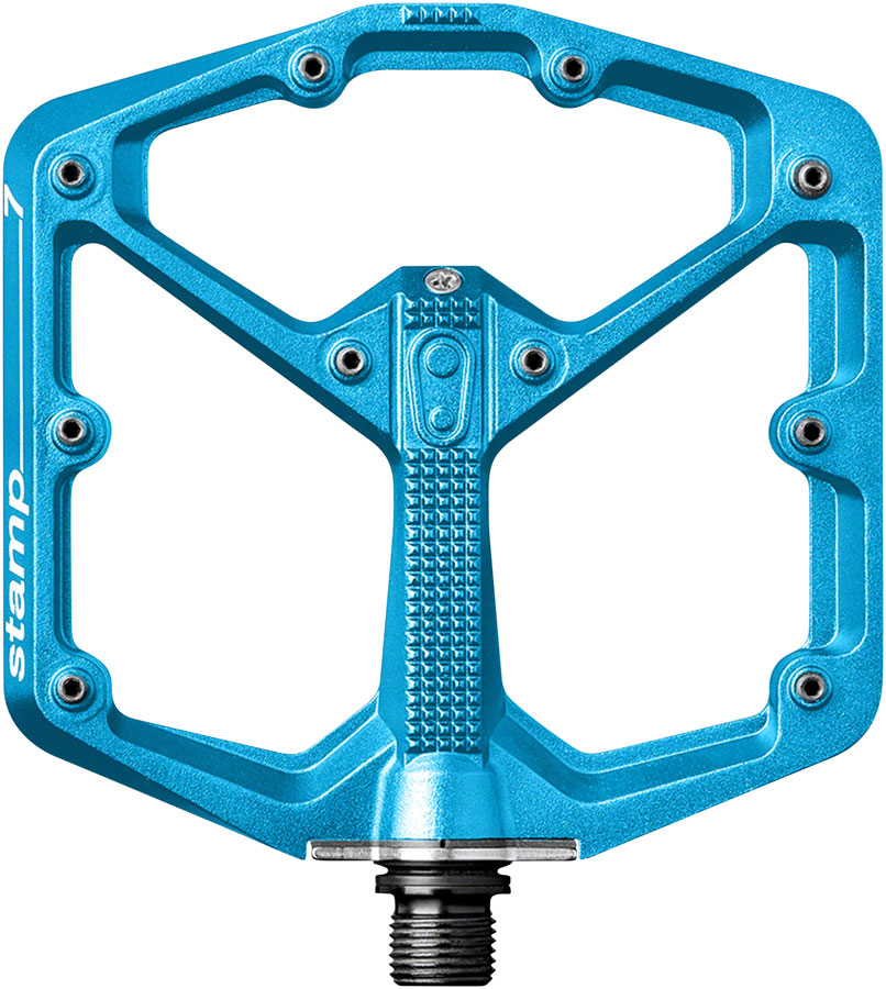 Crankbrothers Stamp 7 Pedals - Platform, Aluminum, 9/16", Electric Blue, Large