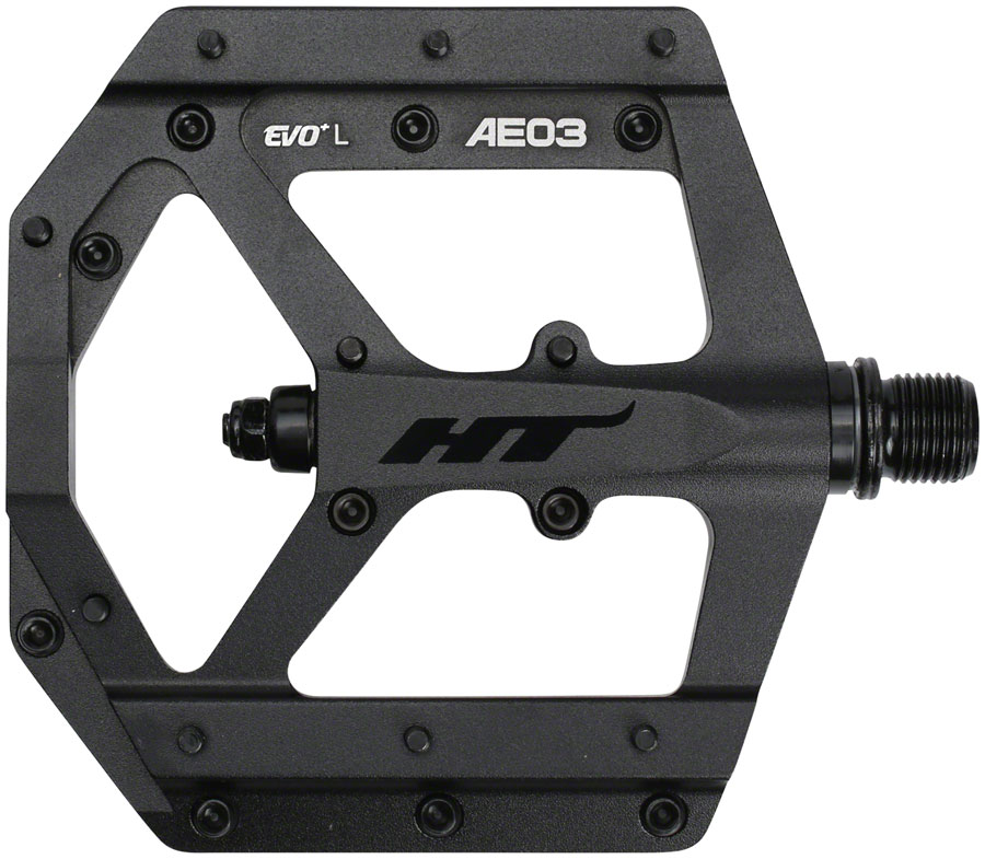 HT Components AE03(EVO+) Pedals - Platform, Aluminum, 9/16", Stealth Black