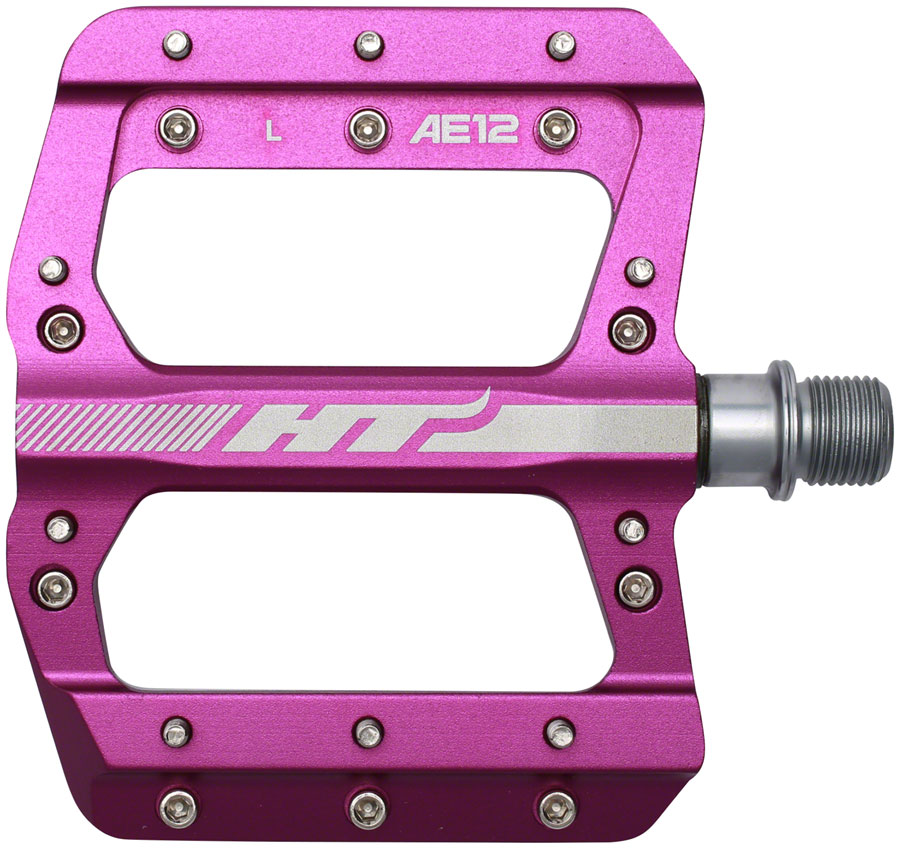 HT Components AE12 Pedals - Platform, Aluminum, 9/16", Purple