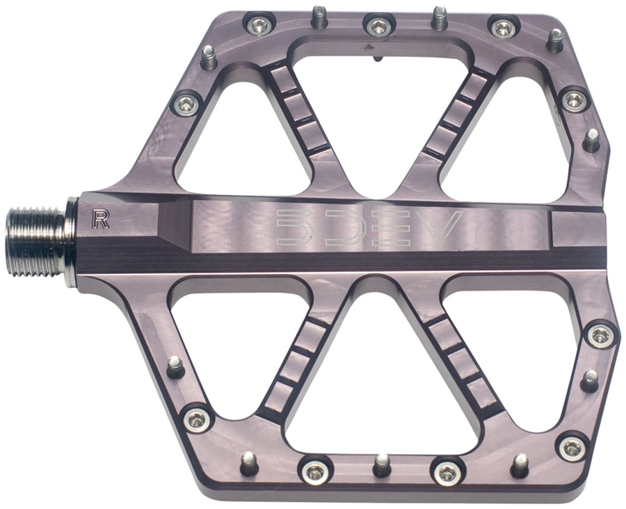 5DEV Jumpline Pedals - Platform, Aluminum, 9/16", Gray