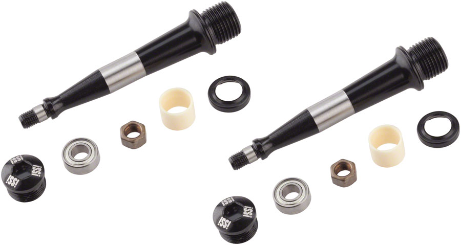 iSSi Bushing and Bearing Spindle Rebuild Kit: Standard Length (52.5mm), Black