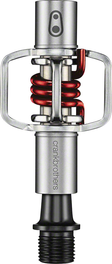 Crankbrothers Egg Beater 1 Pedals - Dual Sided Clipless, Wire, 9/16", Red