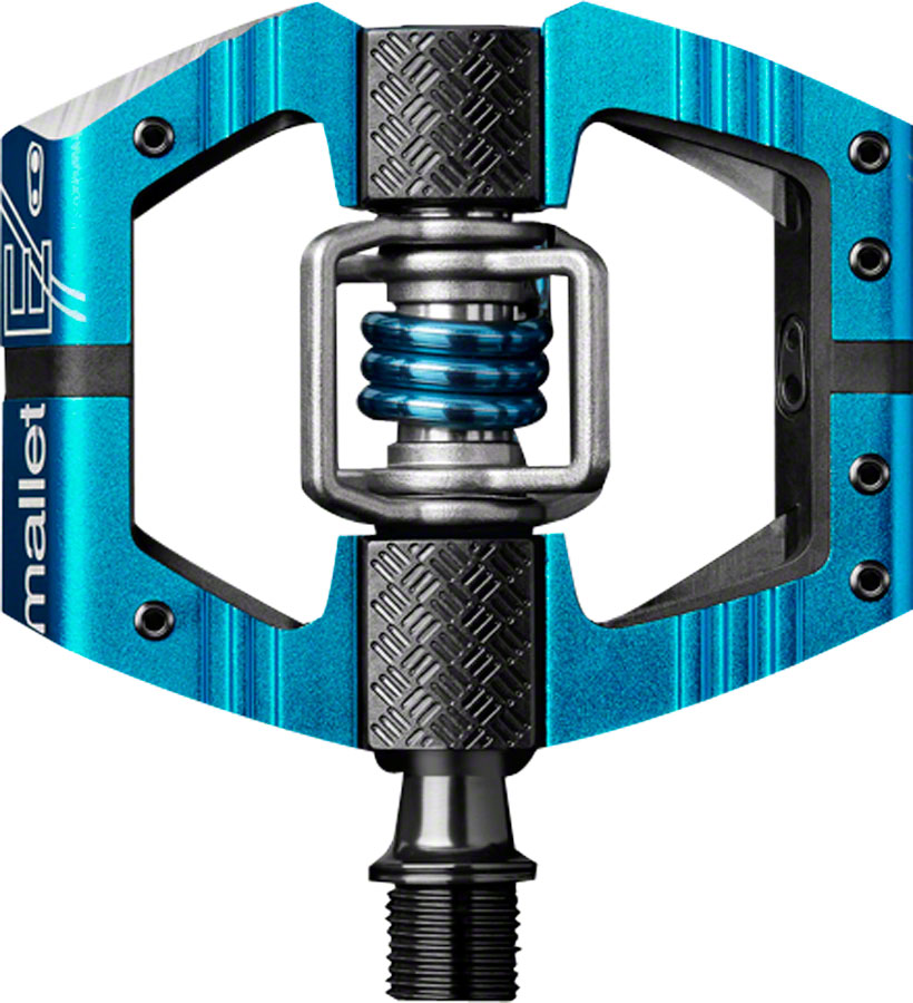 Crankbrothers Mallet Enduro Pedals - Dual Sided Clipless with Platform, Aluminum, 9/16", Blue