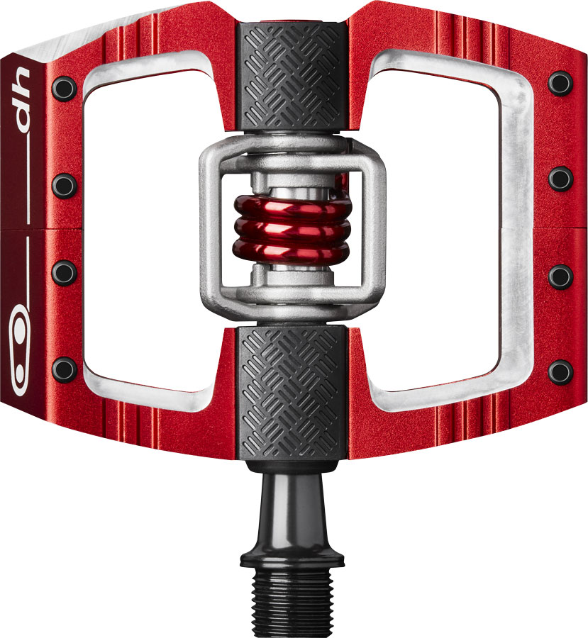 Crankbrothers Mallet DH Pedals - Dual Sided Clipless with Platform, Aluminum, 9/16", Red