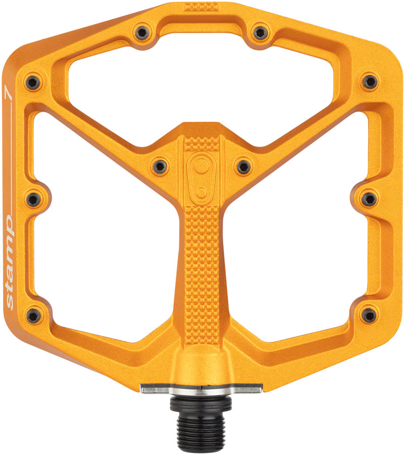 Crankbrothers Stamp 7 Pedals - Platform, Aluminum, 9/16", Orange, Large