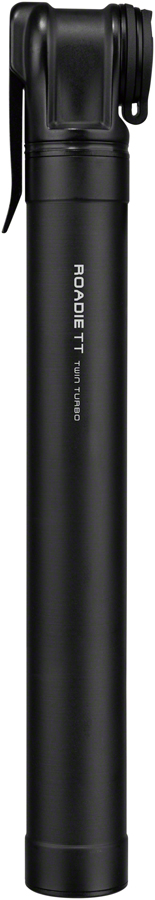 Topeak Roadie TT Mini Pump - 160psi, Twin Turbo, 195mm, Black