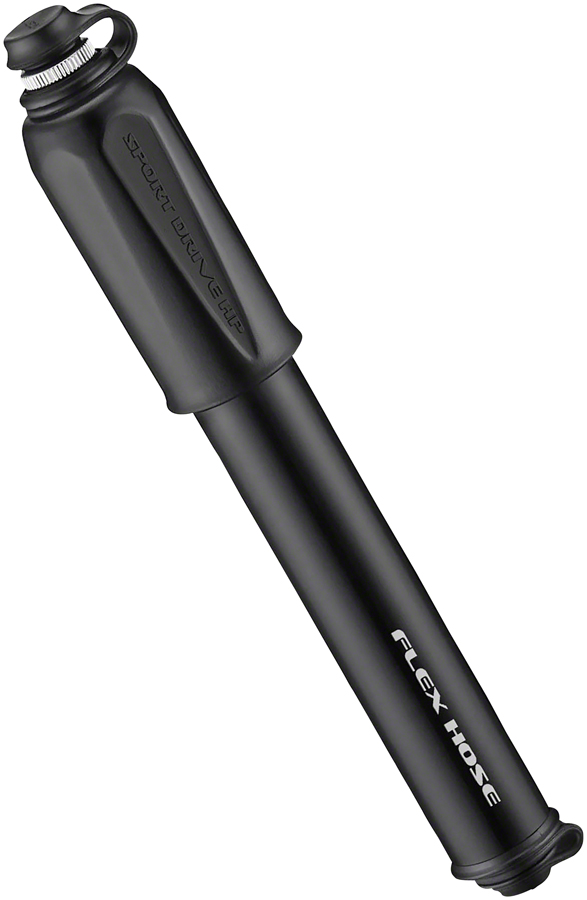 Lezyne Sport Drive HP Hand Pump - Small,  Flex Hose, Black