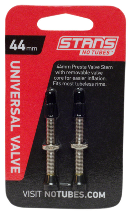 Stan's Tubeless Universal Valve Stems - Brass, 44mm, Pair
