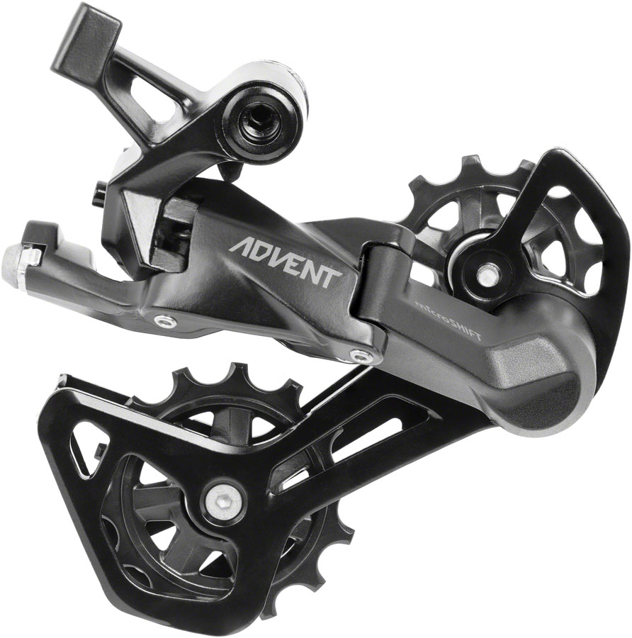 microSHIFT ADVENT RD-M619M-B Rear Derailleur - 9-Speed, Medium Cage, Black