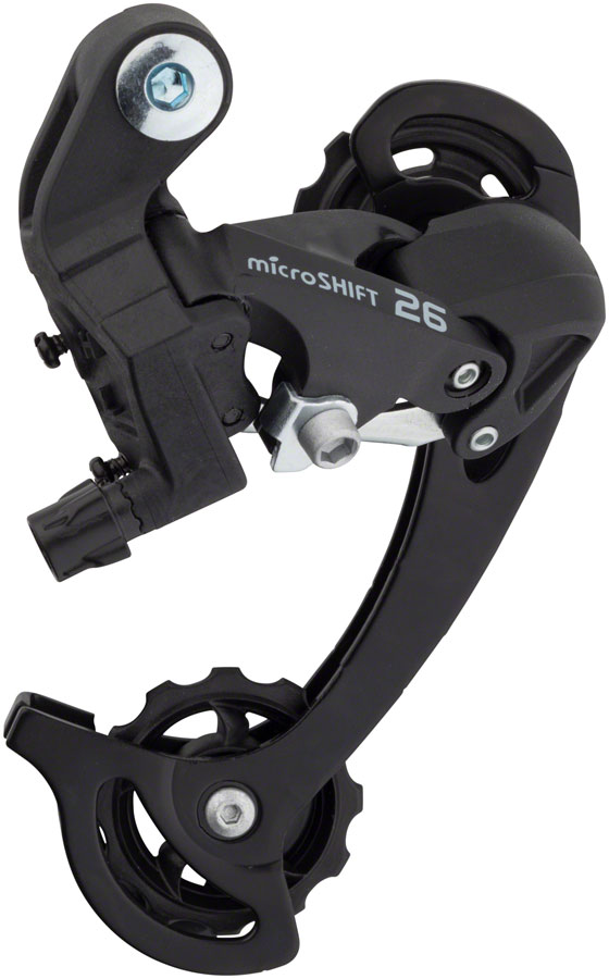 microSHIFT M26 Rear Derailleur - 7/8 Speed, Long Cage, Black