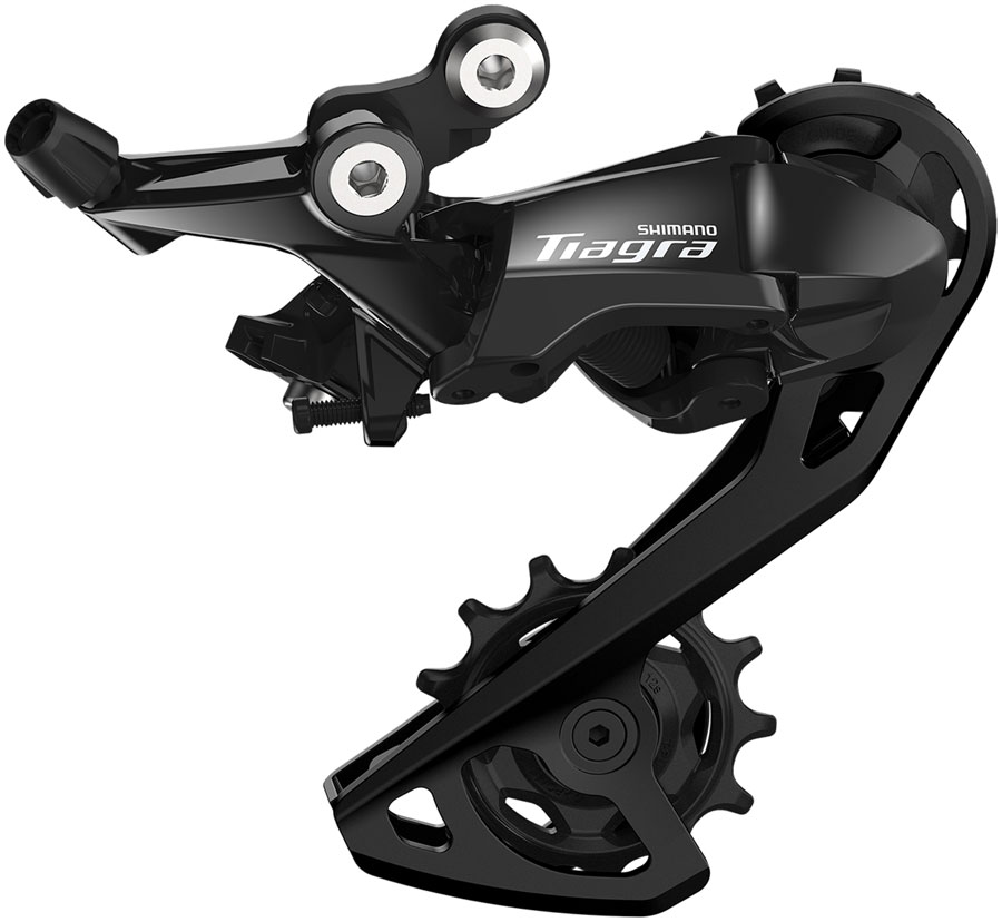 Shimano Tiagra RD-R4000 Rear Derailleur - 11-Speed, Shadow RD Design, Top Normal, Direct Attach, Long Cage, Black