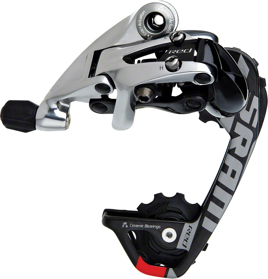 SRAM Red WiFli Rear Derailleur - 10 Speed, Medium Cage, Black/Silver