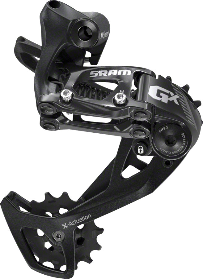 SRAM GX Rear Derailleur - 11 Speed, Medium Cage, Black, 2x, With Clutch