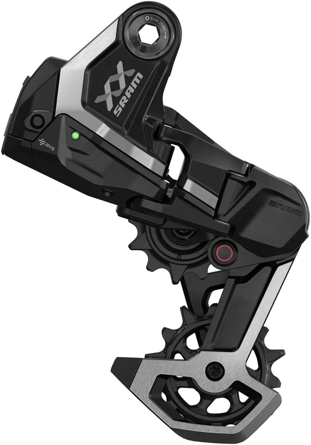 SRAM XX Downhill T-Type AXS Rear Derailleur - 7-Speed, 24t Max, (Battery Not Included), UDH Hangerless, Aluminum Cage, Black/Silver