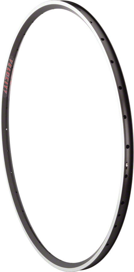 Velocity A23 Rim - 700, Rim, Black/Silver, 32H, Clincher