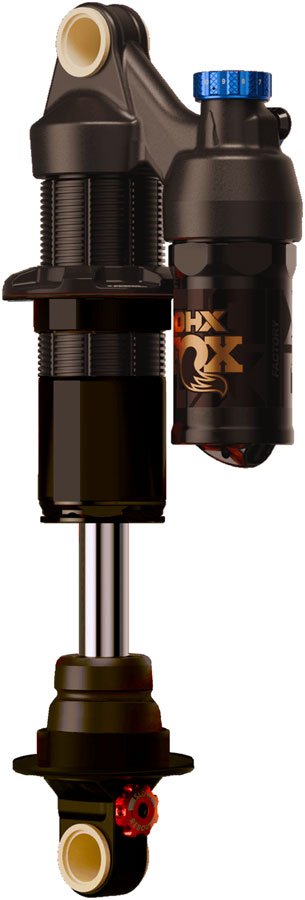 FOX DHX Factory Rear Shock - Metric, 230 x 60 mm, 2-Position Lever, Hard Chromoly Stanchion, Black